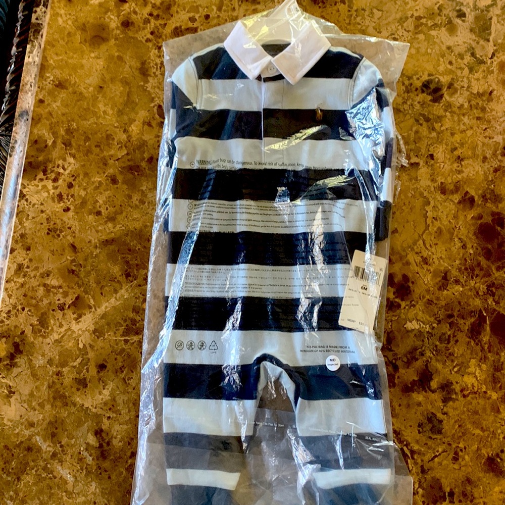 Polo Ralph Lauren baby boy collared one piece